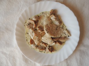 Escalope de poulet à la crème